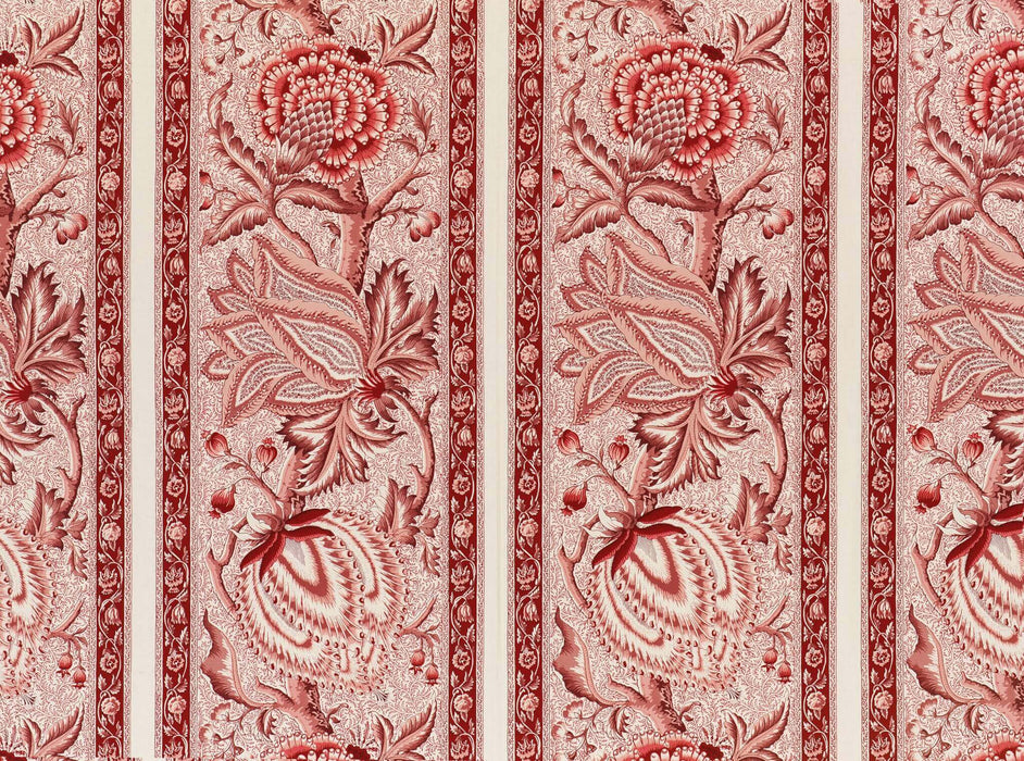 Braquenie Le Grand Corail Camaieux Rayure Rose Ancien Fabric B1885001