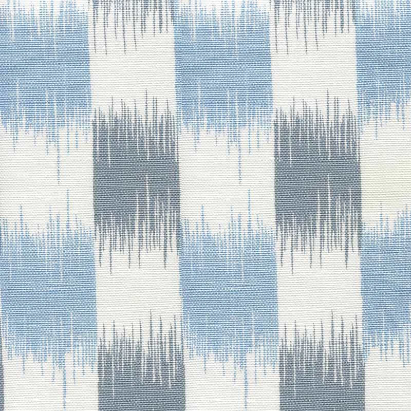 China Seas Ii Blue Ikat Grayish Windsor Fabric 9015-02WLC