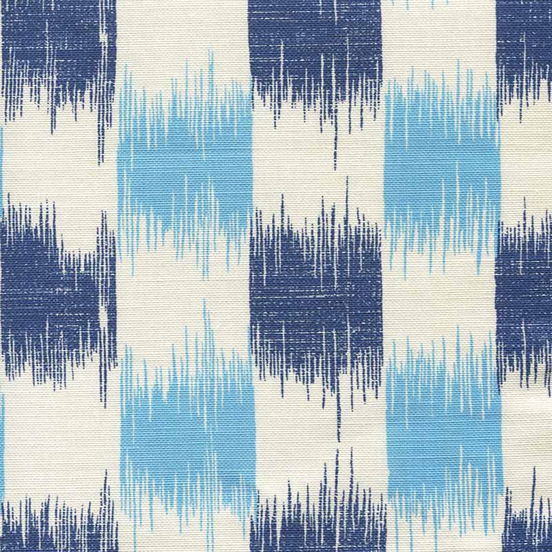 China Seas Ii Blue Ikat Sky Navy Fabric 9015-04