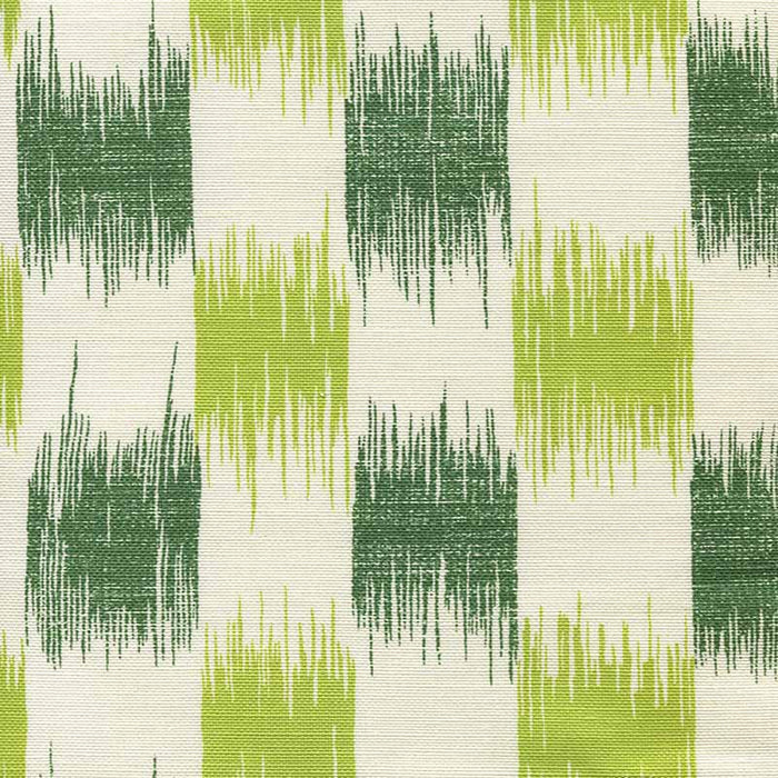 China Seas Ii Blue Ikat Lime Forest Fabric Sample 9015-05