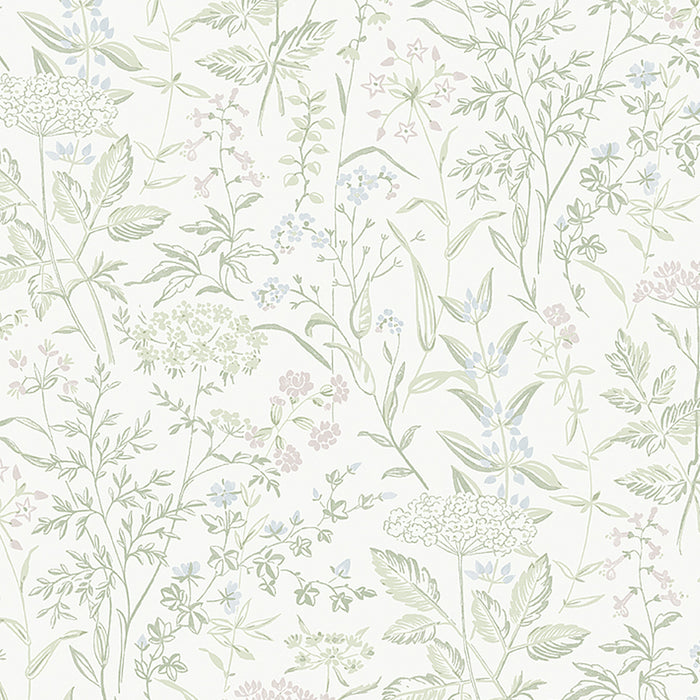 Schumacher Delicate Dance Leaf Wallpaper 9336