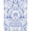 Cole & Son Chatterton Blue And White Wallpaper Sample 94/2012.CS.0