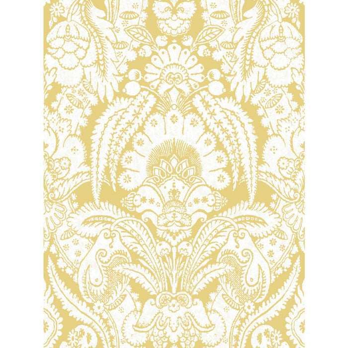 Cole & Son Chatterton French Yellow And Ivory Wallpaper Sample 94/2013.CS.0