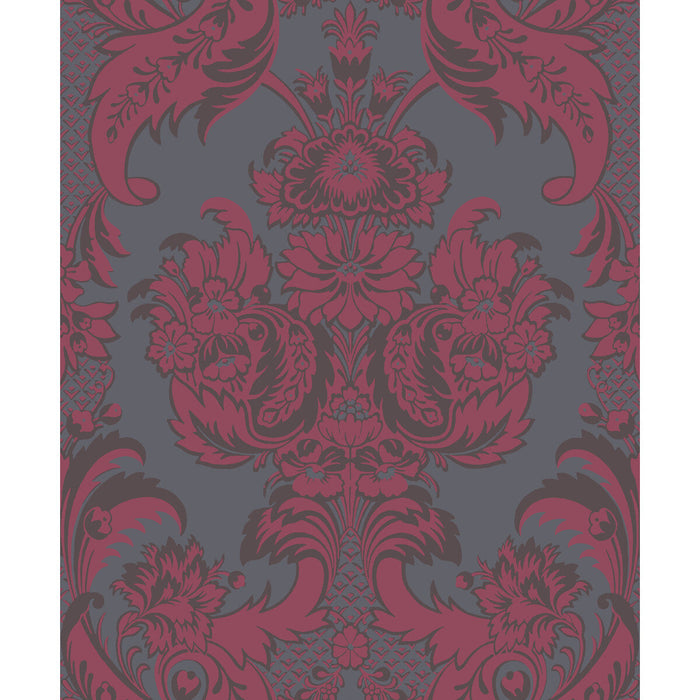 Cole & Son Wyndham Red And Slate Wallpaper Sample 94/3018.CS.0