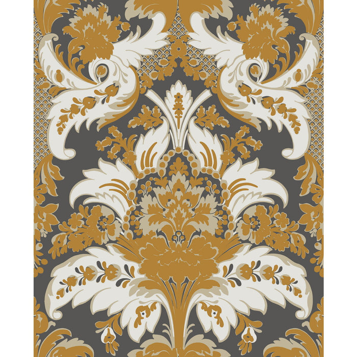 Cole & Son Aldwych Black And Gold Wallpaper Sample 94/5027.CS.0