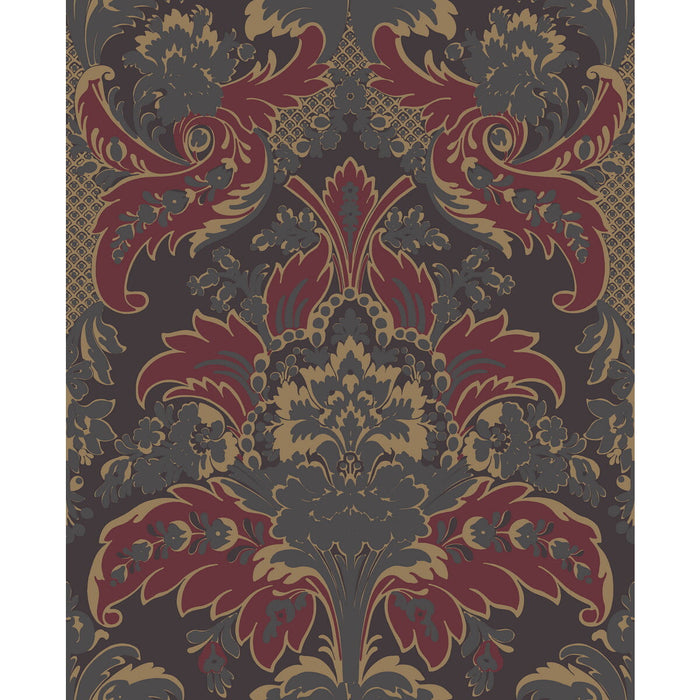 Cole & Son Aldwych Red And Gold Wallpaper Sample 94/5029.CS.0