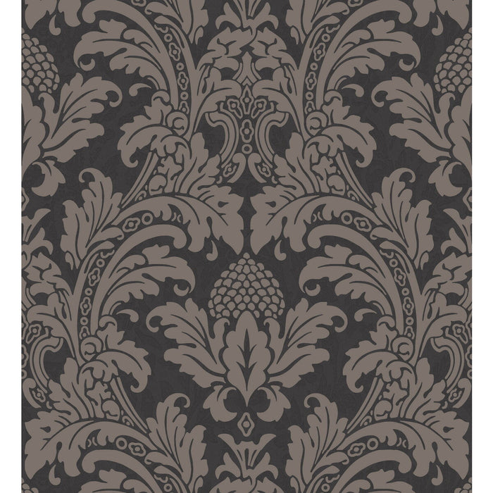 Cole & Son Blake Black And Graphite Wallpaper Sample 94/6032.CS.0