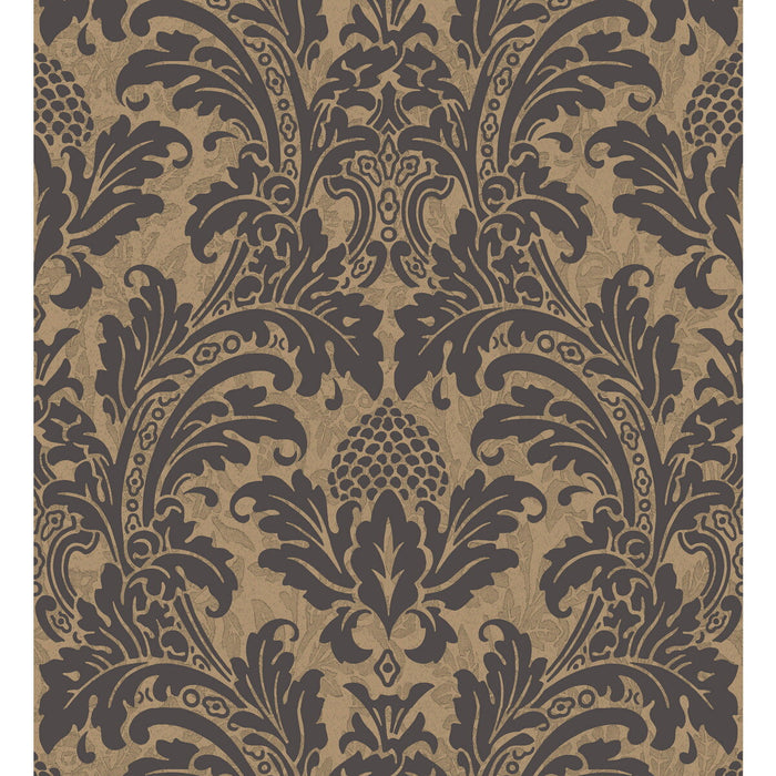 Cole & Son Blake Black And Gold Wallpaper Sample 94/6033.CS.0