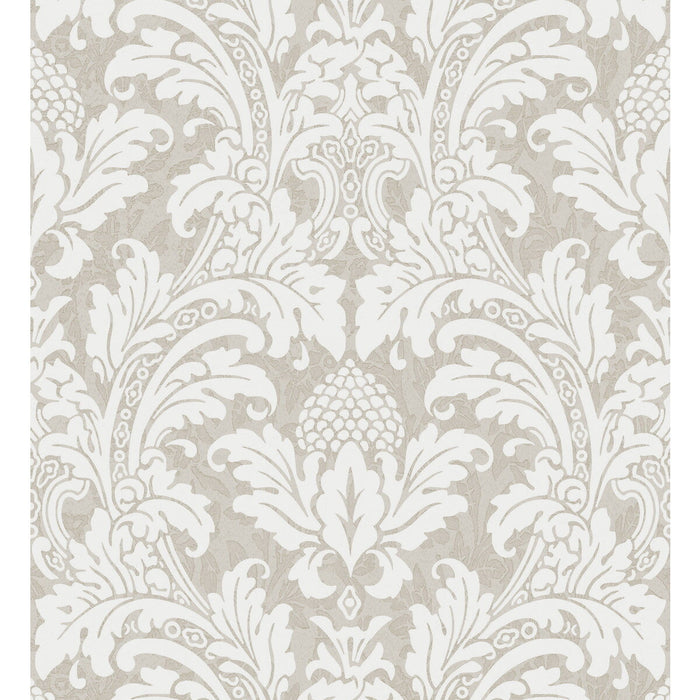 Cole & Son Blake White And Silver Wallpaper Sample 94/6035.CS.0