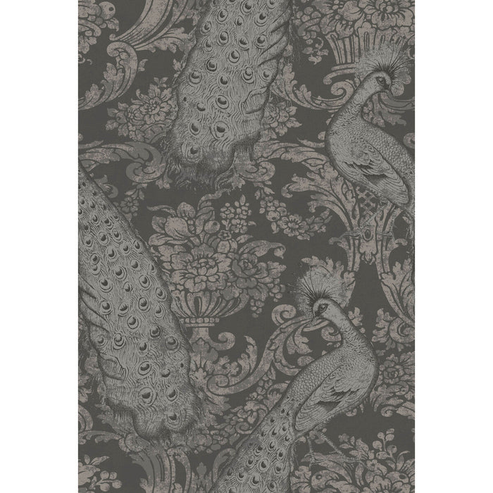 Cole & Son Byron Charcoal An Silver Wallpaper Sample 94/7039.CS.0