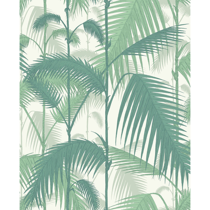 Cole & Son Palm Jungle Forest Gre/W Wallpaper Sample 95/1002.CS.0