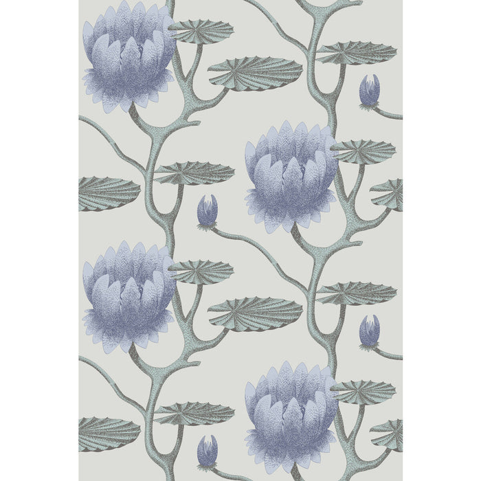 Cole & Son Summer Lily Blu/Aq/Pearl Wallpaper Sample 95/4024.CS.0