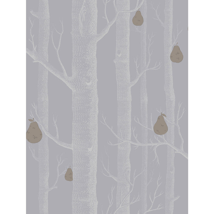 Cole & Son Woods & Pears Slate/Silver Wallpaper Sample 95/5030.CS.0