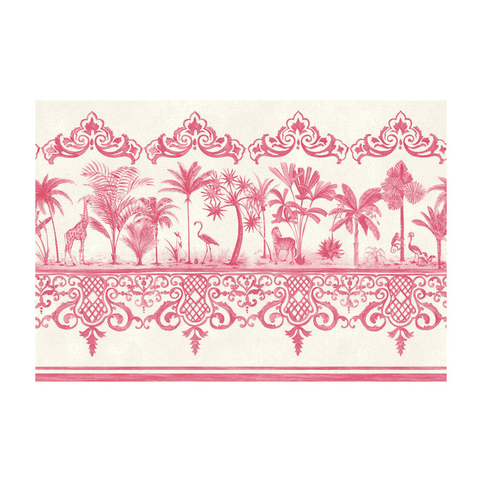 Cole & Son Rou Border Rose Pink Wallpaper Sample 99/10046.CS.0