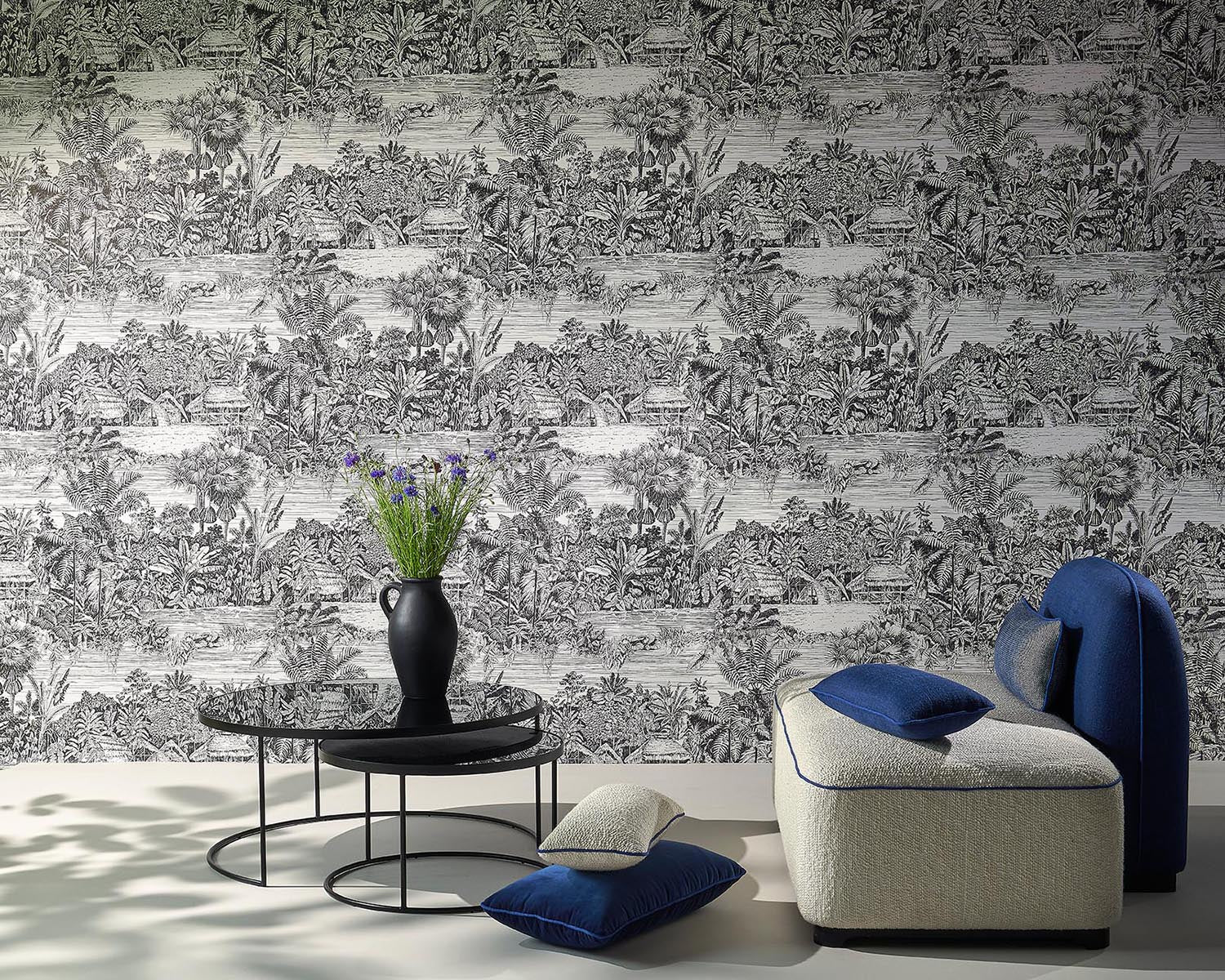 Pierre Frey Belize Ciel Wallpaper FP959001