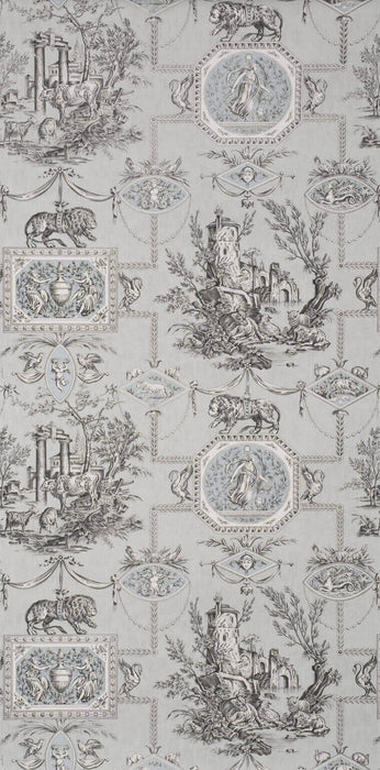 Braquenie Les Muses Et Le Lion Graystone Wallpaper BP207001