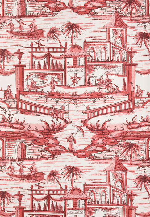 Braquenie Delft Rouge Wallpaper BP305002