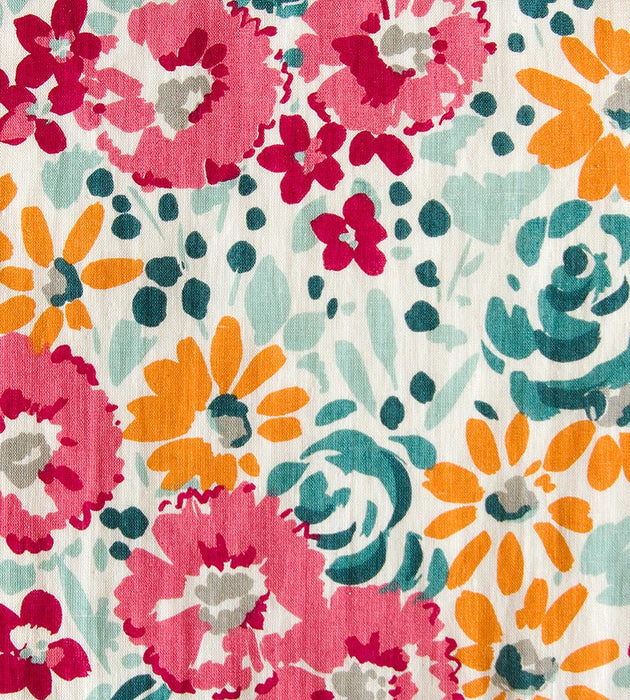 Aldeco Cottage Garden Floribunda Happy Party Fabric Sample A9 00011914