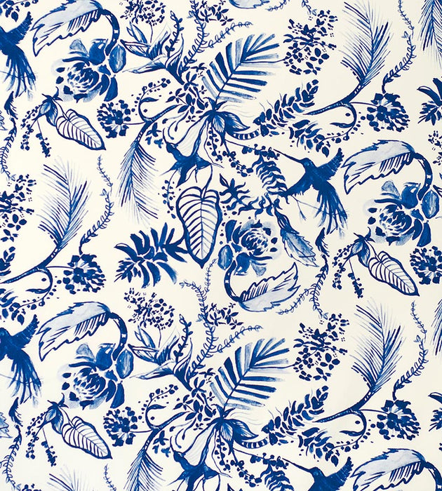 Aldeco Hummingbird Dazzling Blue Fabric Sample A9 00011928