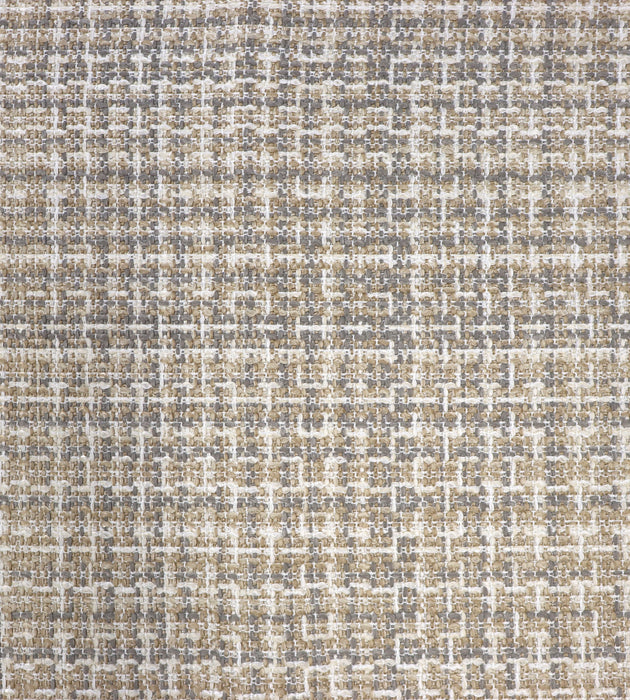 Aldeco Belle Tweed - Outdoor Fr White Greige Fabric Sample A9 0001BELLE