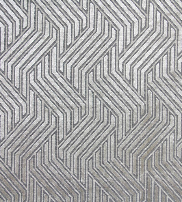 Aldeco Modernist Jacquard Velvet Greige Fabric A9 0001MODE