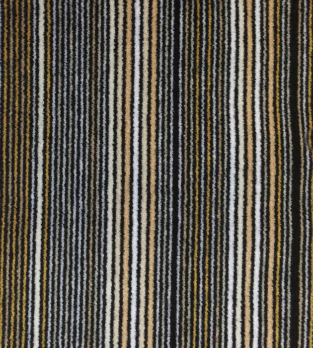 Aldeco Pinstripe Velvet York Gold Fabric Sample A9 00021837