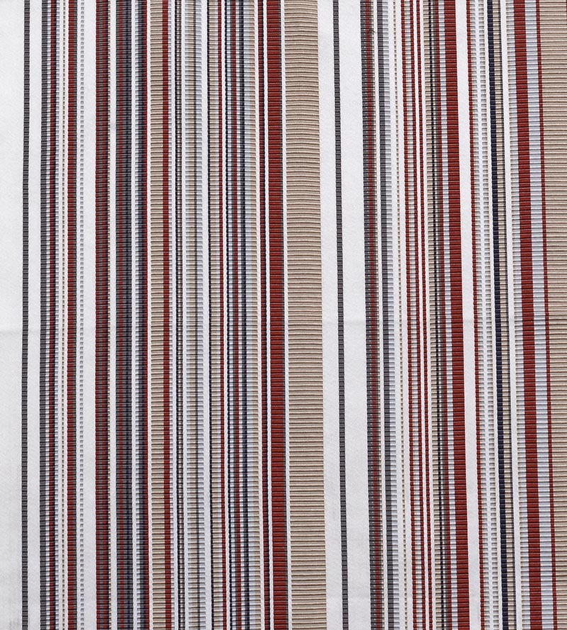 Aldeco Stripe Mania Tropical Red Fabric Sample A9 00021843