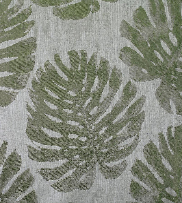 Aldeco Palm Leaves Deep Forest Green Fabric Sample A9 0002PALM