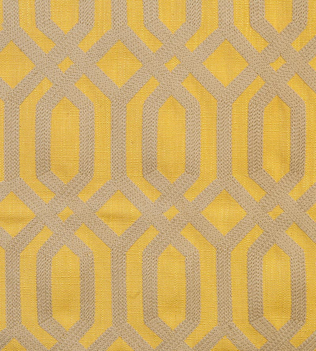 Aldeco Trellis Addiction Sahara Sun Fabric A9 00031863