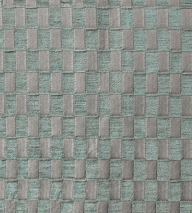 Aldeco Damier Seafoam Fabric Sample A9 0004DAMI