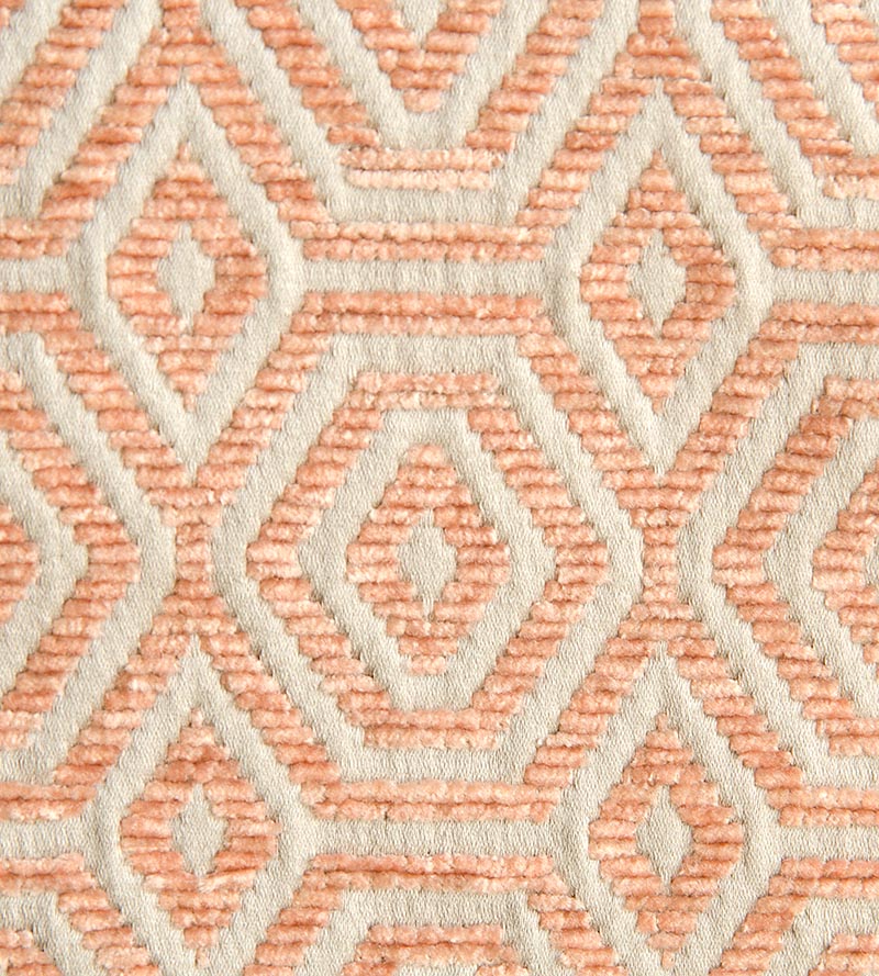 Aldeco Geometric Drops Pink Sand Fabric Sample A9 0004GEOM