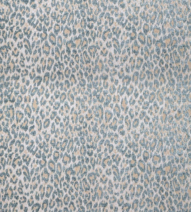 Aldeco Leopard Cloudy Blue Fabric A9 0004LEOP