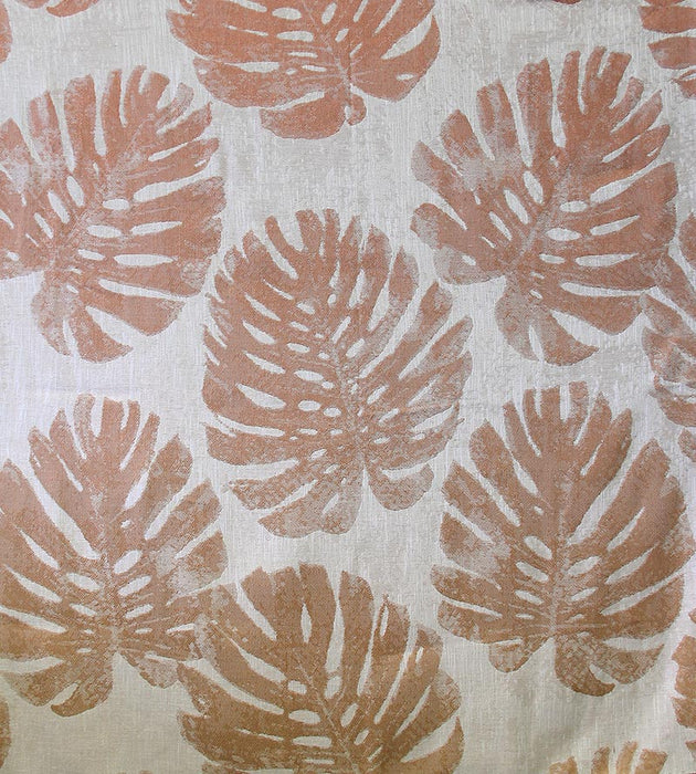 Aldeco Palm Leaves Chic Salmon Fabric Sample A9 0004PALM