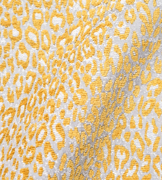 Aldeco Leopard Misted Yellow Fabric Sample A9 0005LEOP