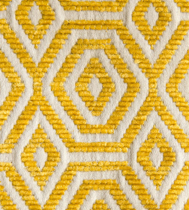 Aldeco Geometric Drops Misted Yellow Fabric Sample A9 0006GEOM