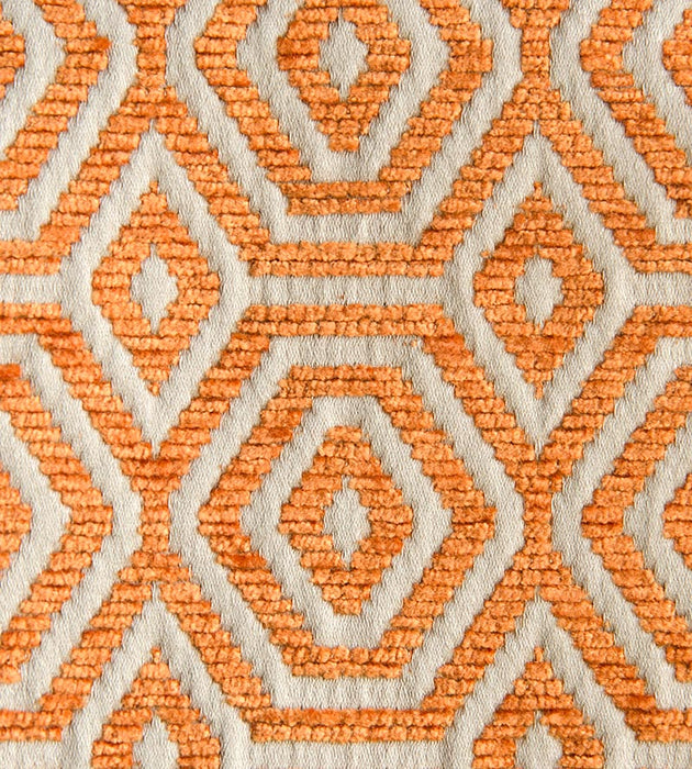 Aldeco Geometric Drops Orange Koi Fabric Sample A9 0007GEOM