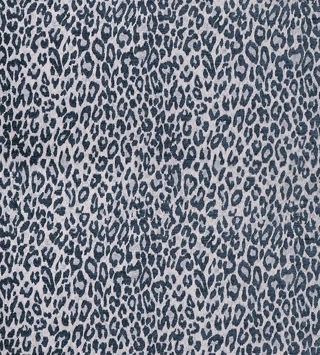 Aldeco Leopard Orion Blue Fabric Sample A9 0008LEOP