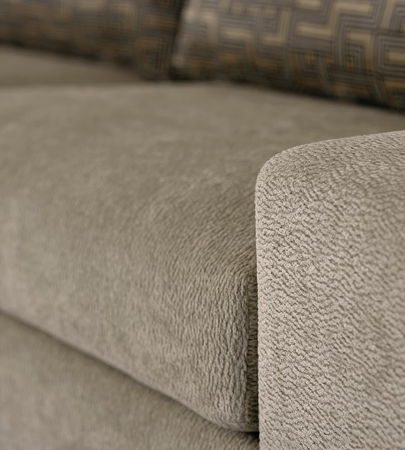 Aldeco Pulp Astrakan Taupe Fabric A9 0002PULP