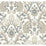 York Plume Dynasty White & Neutral Metallic Wallpaper AC9102