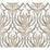 York Calluna White & Taupe Metallic Wallpaper AC9142