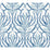 York Calluna White & Blue Metallic Wallpaper AC9143