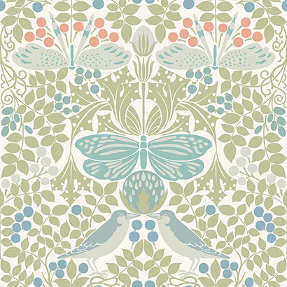 York Butterly Garden Green & Blue Sample AC9164