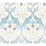 York Pine Cone Ribbon Teal Wallpaper AC9171