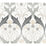 York Pine Cone Ribbon Charcoal Metallic Wallpaper AC9174