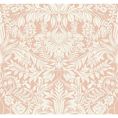 York Lockwood Damask Blush Wallpaper AC9191