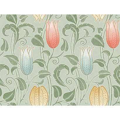 York Canterbury Bells Sage Wallpaper AC9202