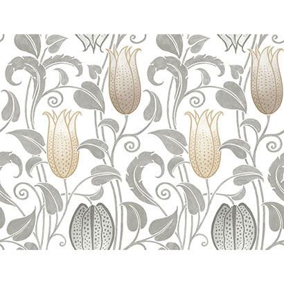 York Canterbury Bells Neutral Wallpaper AC9204