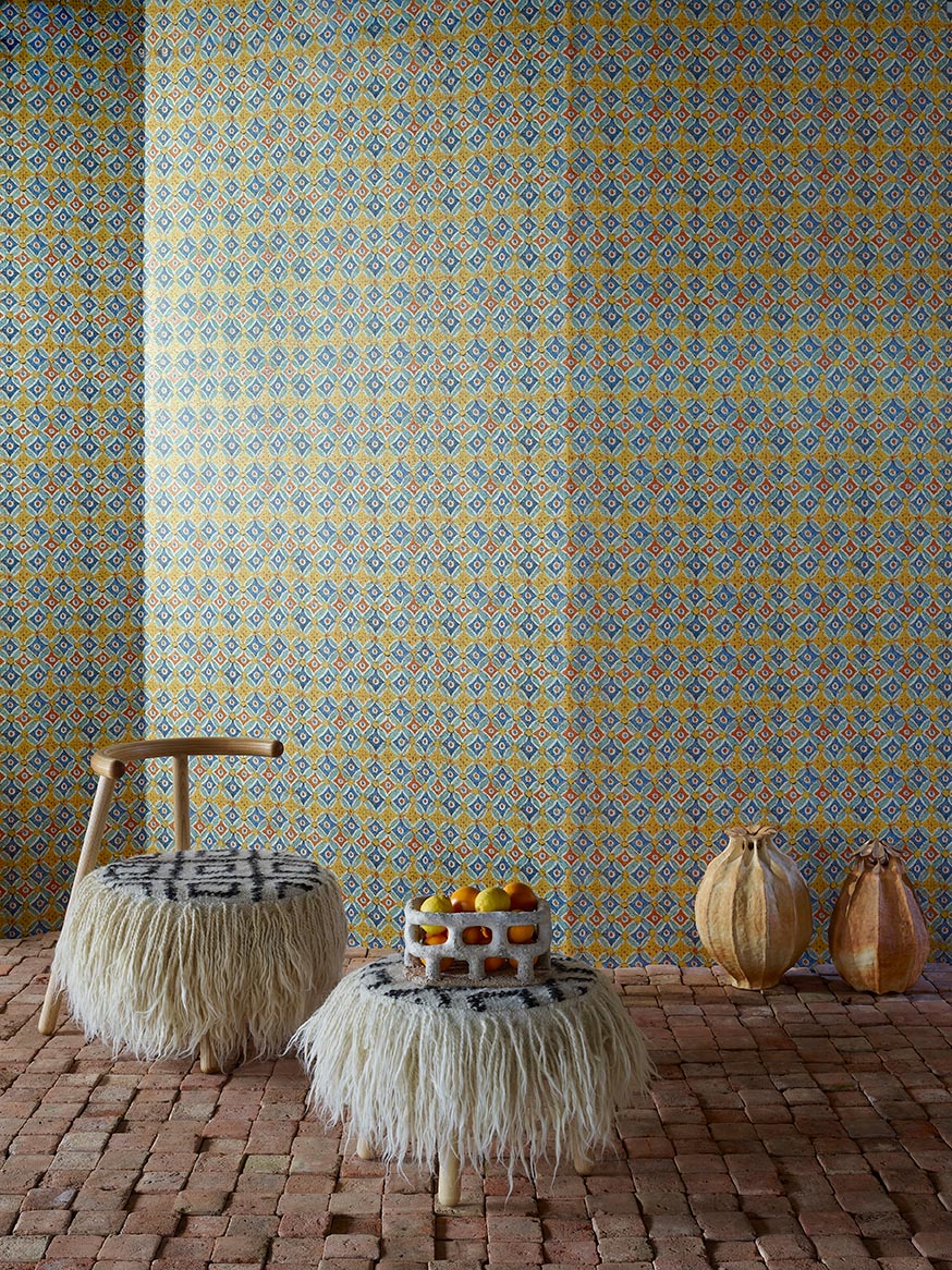 Pierre Frey Ouaset Fleurdelotus Wallpaper Sample FP887002