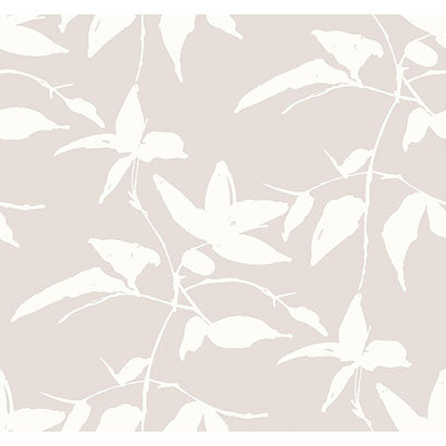 York Persimmon Leaf Beige Wallpaper AF6509