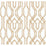 York Oriental Lattice White & Gold Wallpaper AF6560